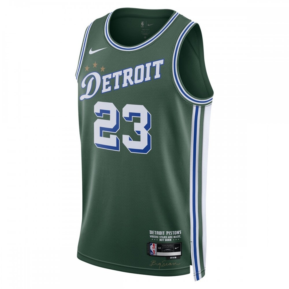 Jaden Ivey Detroit Pistons 2022/23 Swingman Jersey - City Edition - Green-Pro Kit Vault | Brand New 26/27 Sports Jerseys